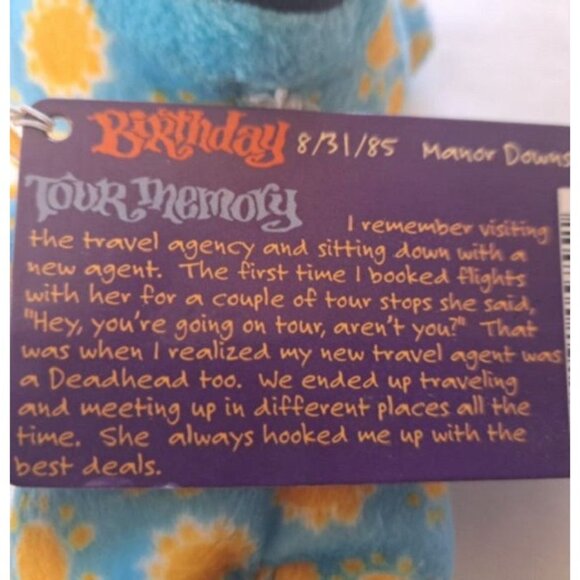 Summer Tour Bear Grateful Dead Beanie Limited Edition Plush Doll Collectible NWT - Picture 4 of 4